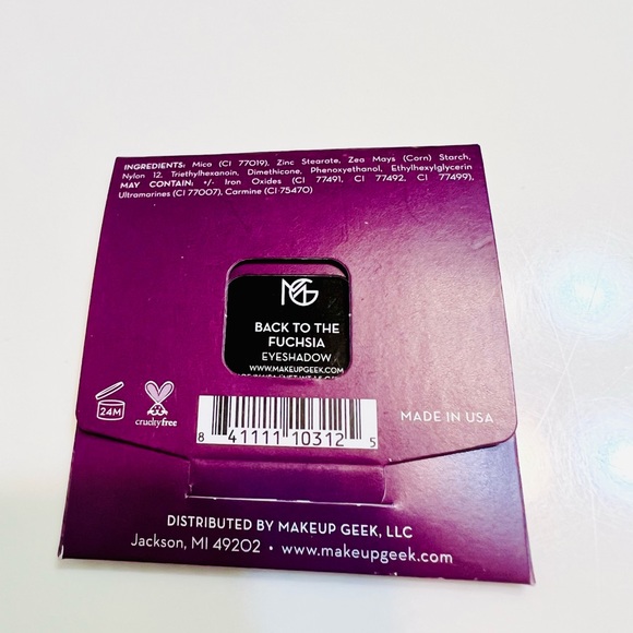 COPY - 💄Discontinued💄Makeup Geek Signature Eyeshadow Back To Fuchsia NWT - Picture 3 of 3